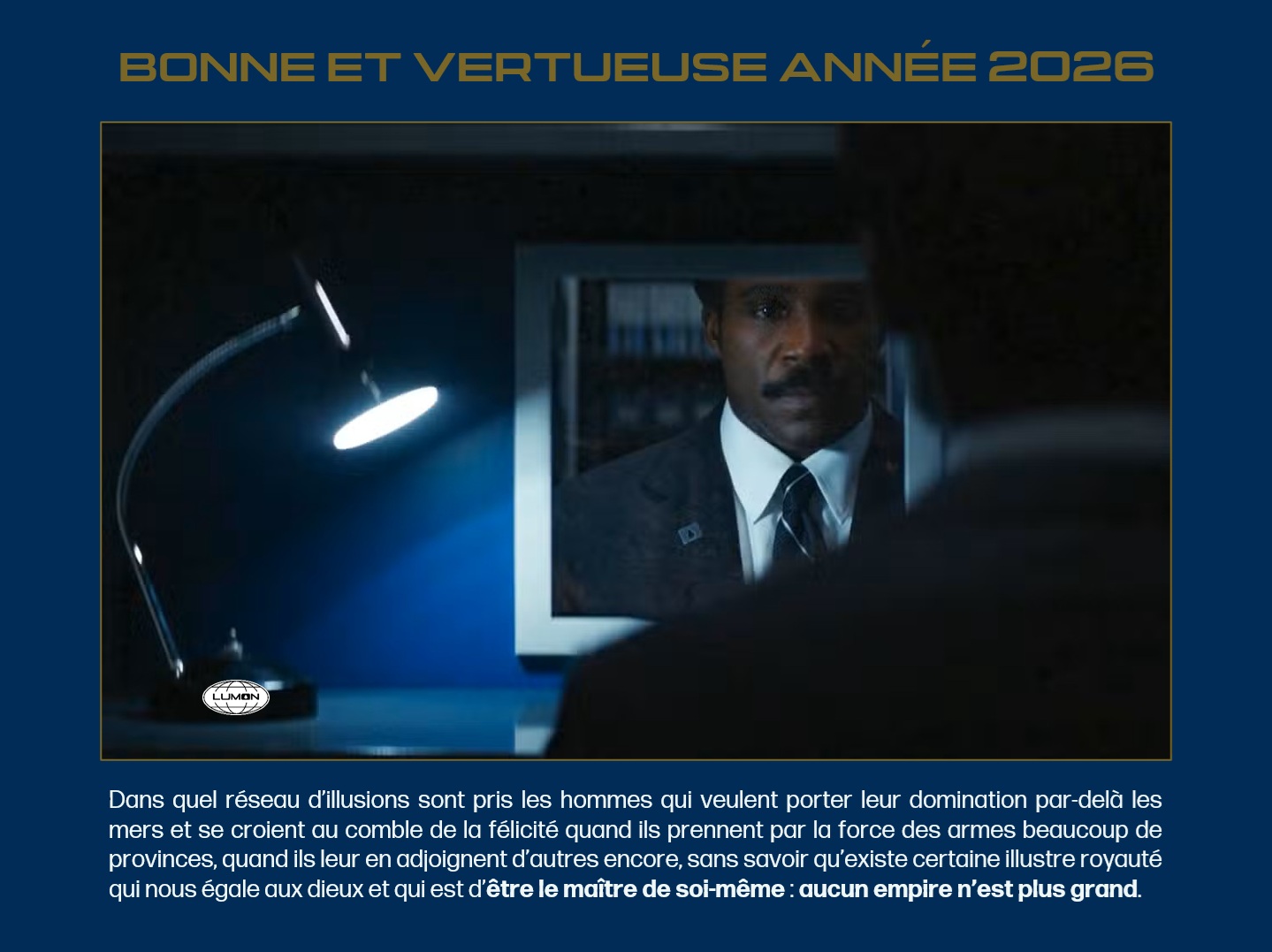 [Vœux 2026] Aucun tyran ne peut contraindre notre faculté de choix